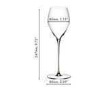 Набор из 2-х бокалов для шампанского Champagne Glass, объем: 327 мл, высота: 247 мм, хрусталь, серия Veloce, 6330/28, Riedel 6330/28 фото 3