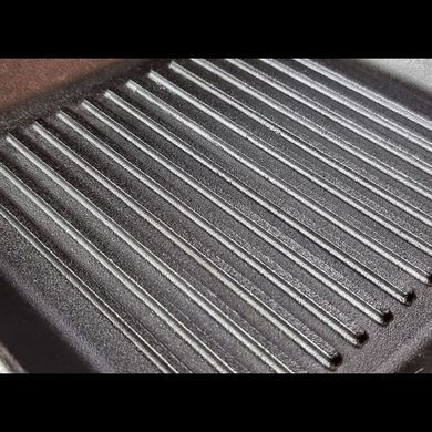 Сковорода 28x28см,глибина 4см,вага 3,9кг, чавунна квадр. гриль (280-280-40MRgrill) 280-280-40MRgrill фото