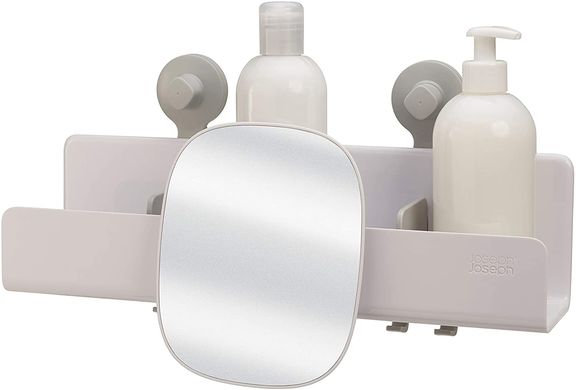 Полиця для душових кабін з регульованим дзеркалом Joseph Joseph EASYSTORE, білий (70548) 70548 фото