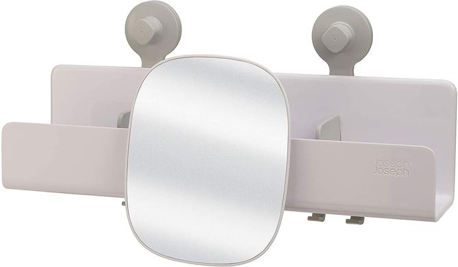 Полиця для душових кабін з регульованим дзеркалом Joseph Joseph EASYSTORE, білий (70548) 70548 фото