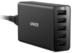 Сетевая зарядка ANKER PowerPort 5 - 40W 5-port USB Power IQ V3 (Черный)