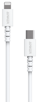 Кабель ANKER Powerline Select USB-C to Lightning - 0.9м V3 (Белый) 6515512 фото