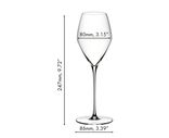 Набір з 2-х бокалів для вина Rose (Розе), об'єм: 322 мл, висота: 247 мм, кришталь, серія Veloce, 6330/55, Riedel 6330/55 фото 3