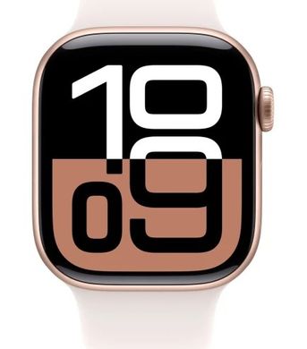 Apple Watch Series 10 GPS 42mm Rose Gold Aluminium Case with Light Blush Sport Band (MWWH3QH/A) MWWH3QH/A фото