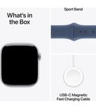 Apple Watch Series 10 GPS 42mm Silver Aluminium Case with Denim Sport Band - S/M (MWWA3QH/A) MWWA3QH/A фото 9