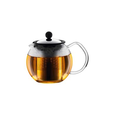 Заварочный чайник с прессом и фильтром Bodum 0.5 л нержавеющая сталь 1807-16 фото