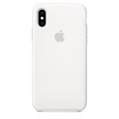 Silicone Case for iPhone XS Max - White 1321537 фото