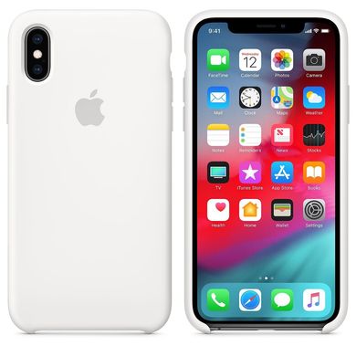 Silicone Case for iPhone XS Max - White 1321537 фото