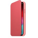 Leather Folio for iPhone XS Max - Peony Pink 8976511 фото 3