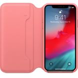 Leather Folio for iPhone XS Max - Peony Pink 8976511 фото 2