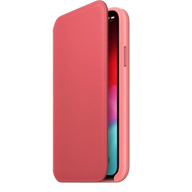 Leather Folio for iPhone XS Max - Peony Pink 8976511 фото