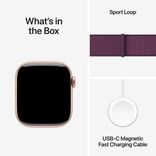 Apple Watch Series 10 GPS 42mm Rose Gold Aluminium Case with Plum Sport Loop (MWWK3QH/A) MWWK3QH/A фото 9