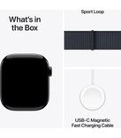 Apple Watch Series 10 GPS 42mm Jet Black Aluminium Case with Ink Sport Loop (MWWG3QH/A) MWWG3QH/A фото 9