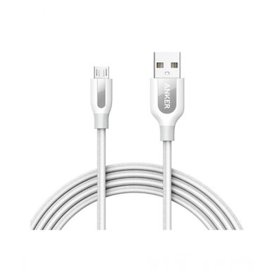 Кабель ANKER Powerline+ Micro USB - 0.3м (White) 6497102 фото