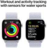 Apple Watch Series 10 GPS 42mm Silver Aluminium Case with Blue Cloud Sport Loop (MWWD3QH/A) MWWD3QH/A фото 4