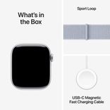 Apple Watch Series 10 GPS 42mm Silver Aluminium Case with Blue Cloud Sport Loop (MWWD3QH/A) MWWD3QH/A фото 9