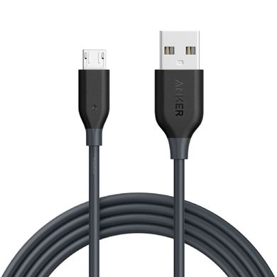 Кабель ANKER Powerline Micro USB - 1.8m V3 (Space Gray/White) 6301597 фото