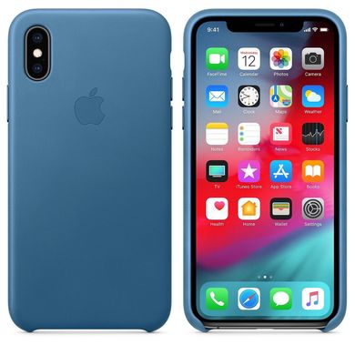 Leather Case for iPhone XS Max - Cape Cod Blue 3123222 фото