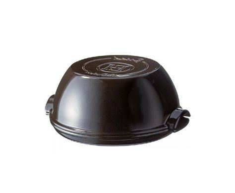 Форма для випікання хліба кругла з кришкою Emile Henry SPECIALIZED COOKING, кераміка, 32,5x29,5x14 см, чорний (795507) 795507 фото