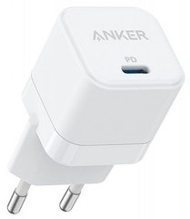 Сетевая зарядка пристрій Anker PowerPort III 20W Cube (White) 6710630 фото