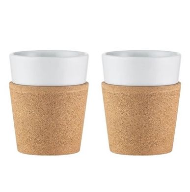 2 pcs mug with Cork Sleeve Bodum 0.3l 11582-109 фото