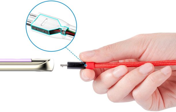 Кабель ANKER Powerline+ Micro USB - 1.8м V3 (Red/Gray) 6304793 фото