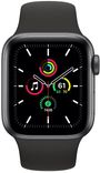 Apple Watch SE 40mm Space Gray Aluminum Case with Black Sand Sport Band MYDP2
