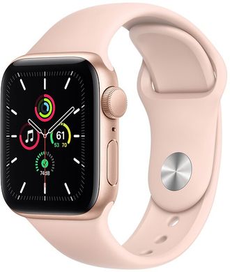 Apple Watch SE 40mm Gold Aluminum Case with Pink Sand Sport Band MYDN2 MYDN2 фото
