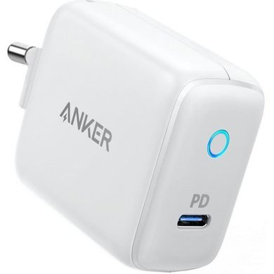 Сетевая зарядка ANKER PowerPort PD 1 - 18W PD Compact (White) - UK plug 6579724 фото