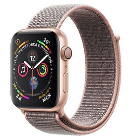 Apple Watch Series 4 GPS 40mm Gold Aluminum Case with Pink Sand Sport Loop MU692 123413 фото
