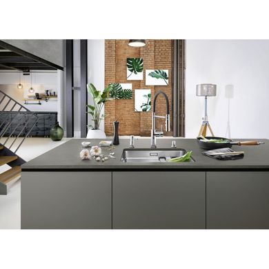Кухонный смеситель Blanco CATRIS-S Flexo (525791) хром/чёрный 525791 фото