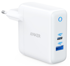 Сетевая зарядка ANKER PowerPort+ Atom III 45W USB-C+15W USB-A (White) 6595855 фото