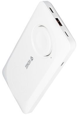 зовн. акум. YENKEE YPB 510 - 10000 mAh PD 22,5W 3in1 Qi Wireless (Білий) 37000006 фото