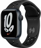 Apple Watch Nike Series 7 GPS 45mm midnight Aluminium Case with Anthracite/Black Nike Sport Band (MKNC3UL/A) MKNC3UL/A фото 1