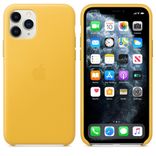 Чехол для iPhone 11 Pro Max Leather Case - Meyer Lemon qze2231 фото 1