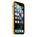Чехол для iPhone 11 Pro Max Leather Case - Meyer Lemon qze2231 фото 2