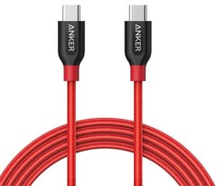 Кабель ANKER POWERLINE+ USB-C TO USB-C 2.0 - 0.9М V3 RED/Gray