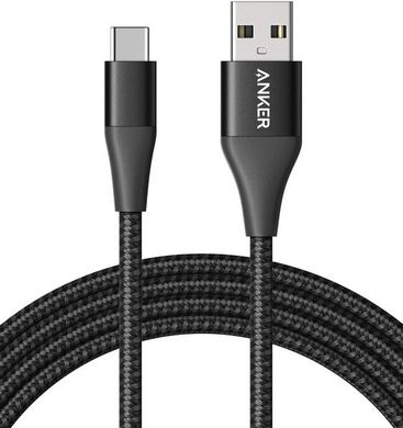 Кабель ANKER Powerline II USB-C to USB-A - 1.8м (Чорний) 6595754 фото