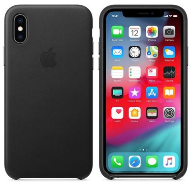 Leather Case for iPhone XS Max - Black 3123277 фото