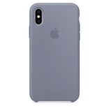 Silicone Case for iPhone XS - Lavender Gray 132142 фото 1