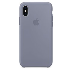 Silicone Case for iPhone XS - Lavender Gray