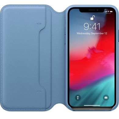 Leather Folio for iPhone XS Max - Cape Cod Blue 8976522 фото