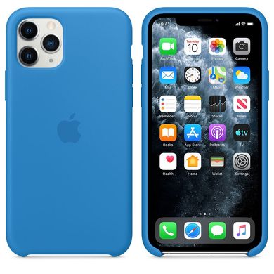 Чехол для iPhone 11 Pro Silicone Case - Surf Blue 3132343 фото