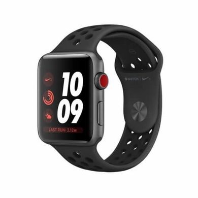 Apple Watch Series 3 Nike+ GPS + LTE 38mm Space Gray Aluminum Case with Anthracite/Black Sport Band (MQL62) 725131 фото