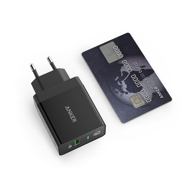 Сетевое зарядное устройство ANKER PowerPort+ 18W 1xQC3.0 + MicroUSB V3 (Black) 6301564 фото