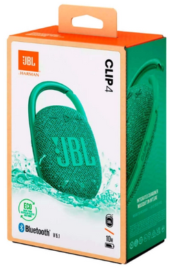 Портативна акустика JBL Clip 4 Eco Зелений (JBLCLIP4ECOGRN) JBLCLIP4ECOGRN фото