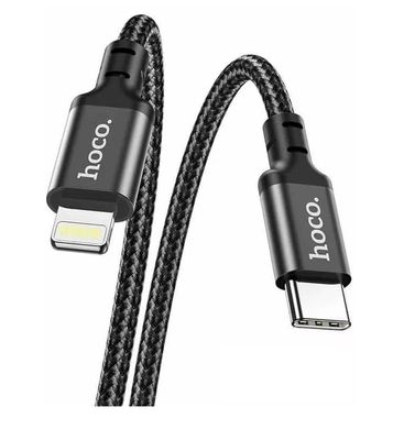 SB PD Кабель Hoco X14 Double Speed 20W 2M USB Type-C - Lightning Cable Black X14 2M USB Type-C - Lightning Black фото