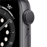 Apple Watch Series 6 44mm Space Gray Aluminum Case with Black Sport Band M00H3 M00H3  фото 2