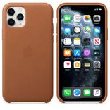 Чехол для iPhone 11 Pro Max Leather Case - Saddle Brown qze2234 фото 1