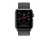 Apple Watch Series 3 GPS + Cellular 38mm Space Gray Aluminum Case with Dark Olive Sport Loop 342322 фото 1